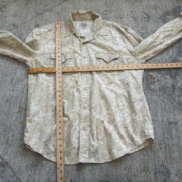LUCKY BRAND VINTAGE Men's Paisley Shirt Size XL WESTERN RODEO COWBOY - Picture 6 of 7
